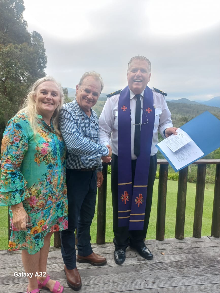 Wedding ceremony by Dr. Gerrit Rademeyer in Groblersbrug