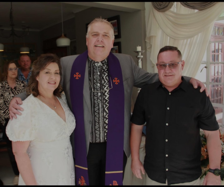 Wedding ceremony by Dr. Gerrit Rademeyer in Groblersbrug