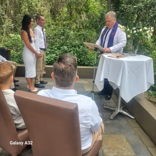 Wedding ceremony by Dr. Gerrit Rademeyer in Groblersbrug