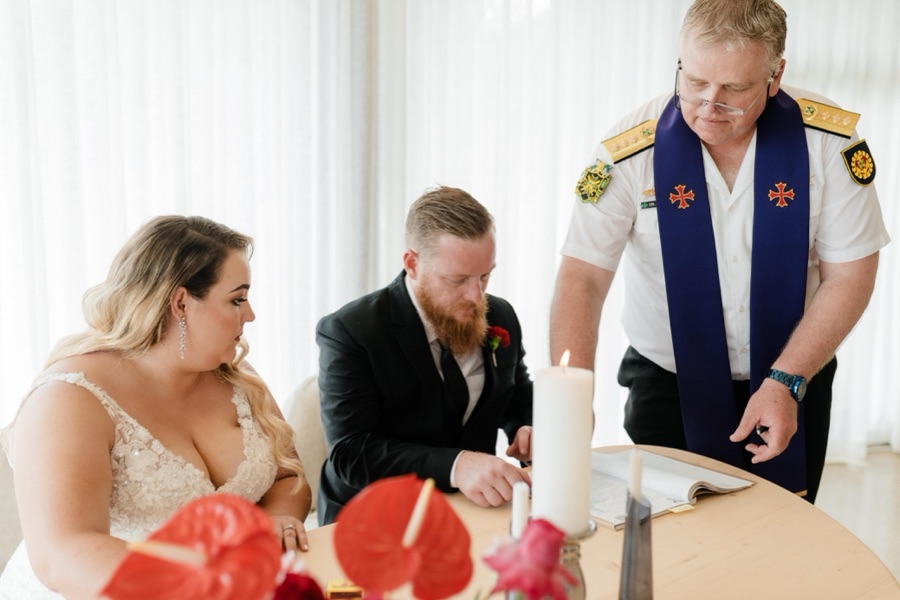 Wedding ceremony by Dr. Gerrit Rademeyer in Groblersbrug