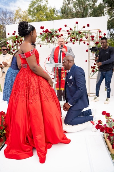 Wedding ceremony by Dr. Gerrit Rademeyer in Groblersbrug