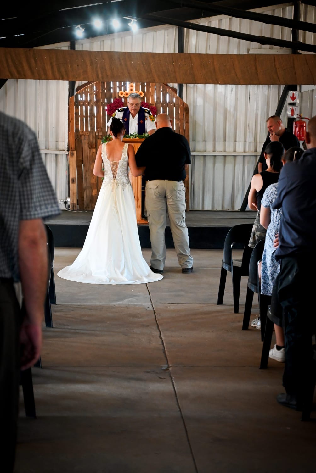 Wedding ceremony by Dr. Gerrit Rademeyer in Groblersbrug